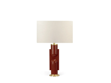 MUSK - Wooden table lamp with fabric shade by JOSÉ LEITE DE CASTRO - view 3